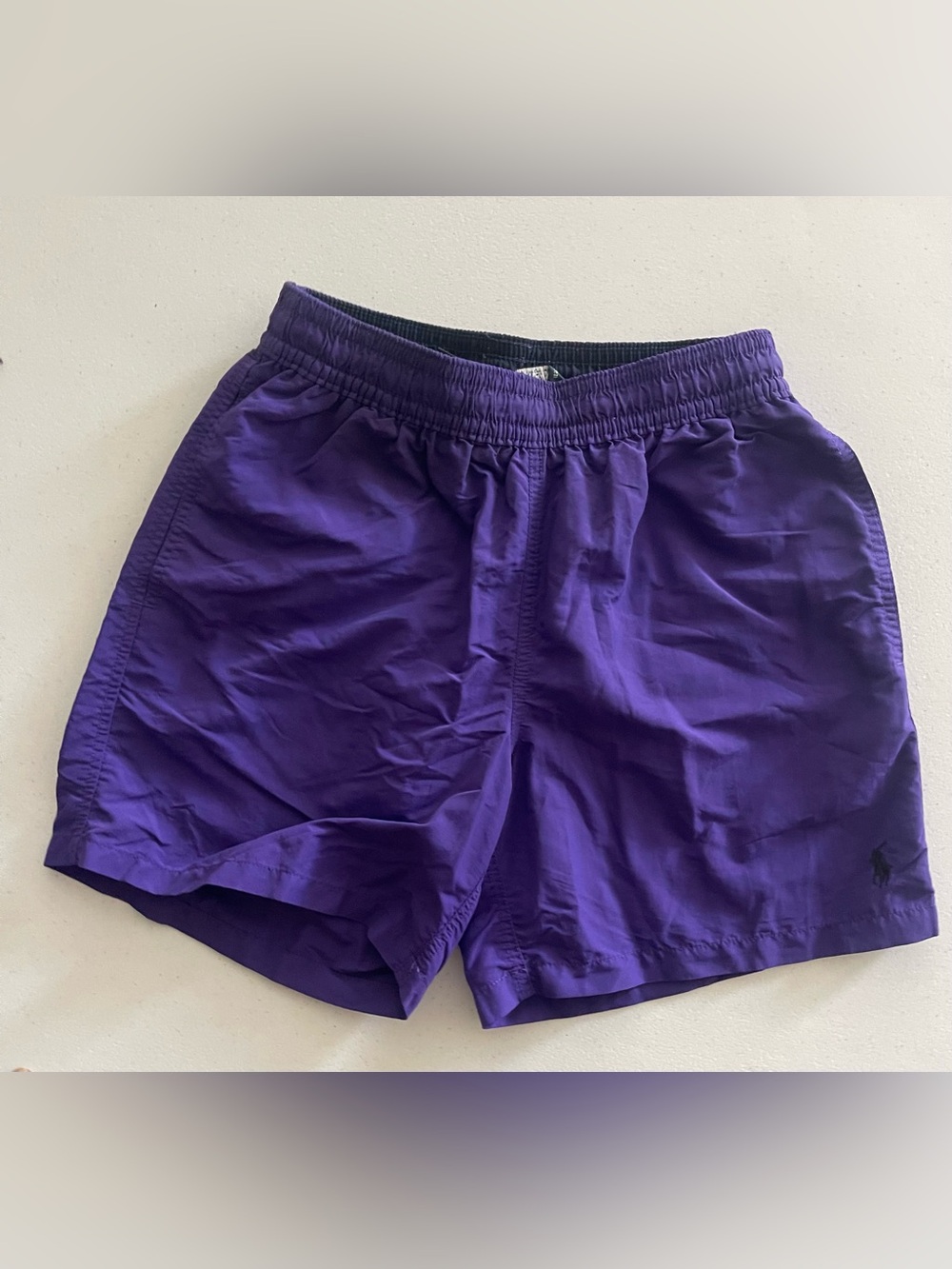 Ralph Lauren Men's Purple Athletic Elastic-Waist Shorts